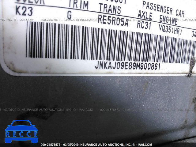 2009 INFINITI EX35 JOURNEY JNKAJ09E89M900861 image 8