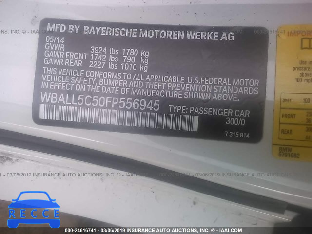 2015 BMW Z4 SDRIVE28I WBALL5C50FP556945 image 8