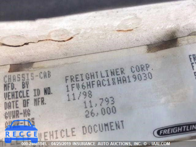 1999 FREIGHTLINER FL70 1FV6HFAC1XHA19030 image 7