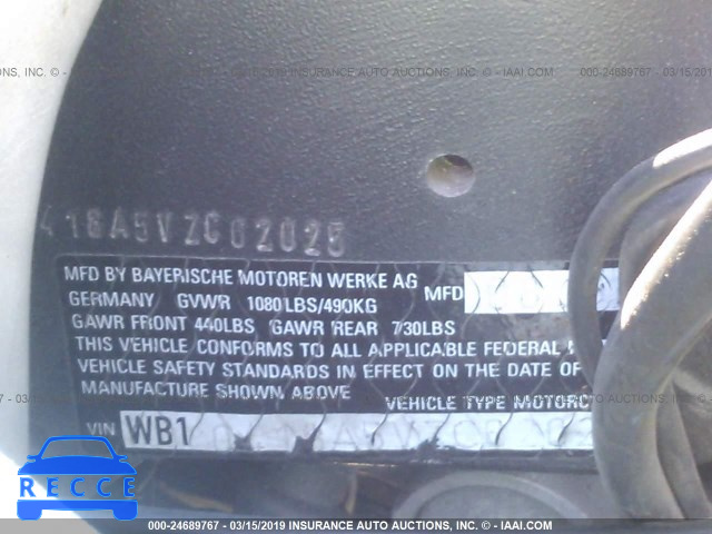 1997 BMW R1100 RT WB10418A5VZC62025 зображення 9