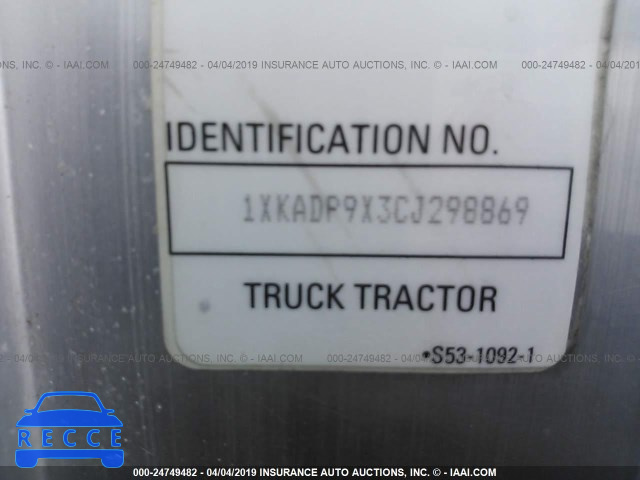 2012 KENWORTH CONSTRUCTIONON T660 1XKADP9X3CJ298869 image 8