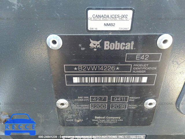 2018 BOBCAT OTHER 00000000B2VW14226 зображення 8