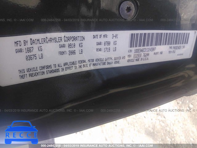 2001 DODGE NEON SE/ES 1B3ES46C21D245807 image 8