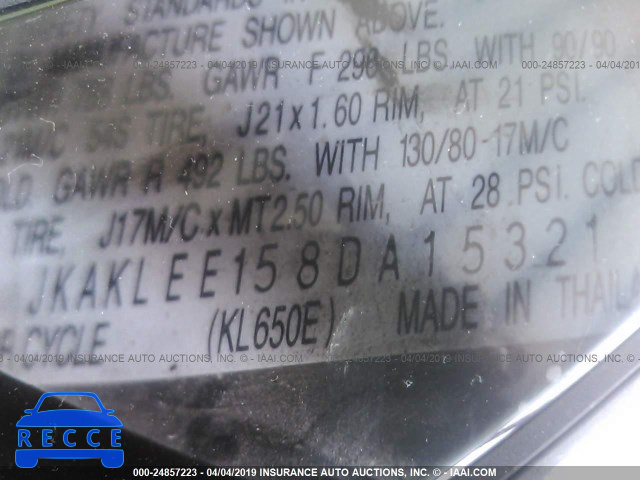 2008 KAWASAKI KL650 E JKAKLEE158DA15321 зображення 9