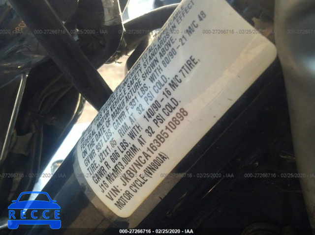2003 KAWASAKI VN800 JKBVNCA163B510898 image 8