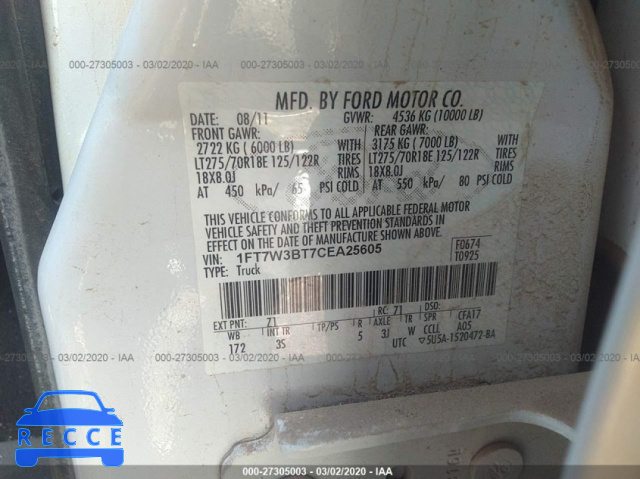 2012 FORD F350 SUPER DUTY 1FT7W3BT7CEA25605 image 8