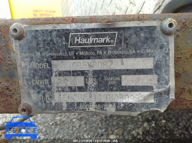 2003 HAUL MARK IND UTILITY 16HCB08113U030939 Bild 7