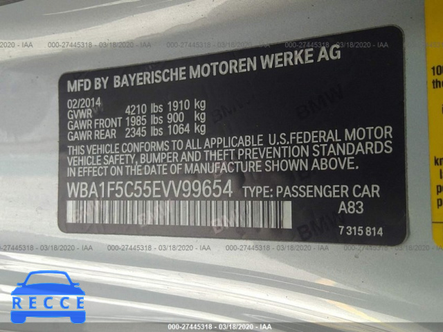 2014 BMW 228 I WBA1F5C55EVV99654 image 8