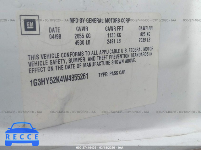 1998 OLDSMOBILE LSS 1G3HY52K4W4855261 image 8