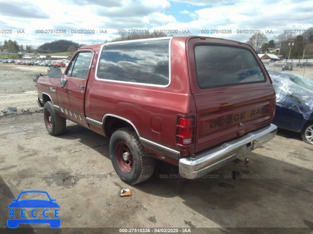 1987 DODGE RAMCHARGER AW-100 3B4GW12T9HM719182 image 2