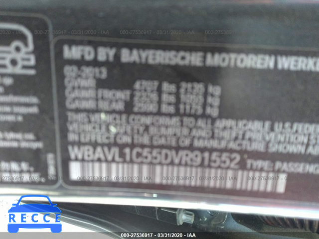2013 BMW X1 XDRIVE28I WBAVL1C55DVR91552 Bild 8