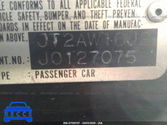 1988 TOYOTA MR2 T-BAR S/C JT2AW16J2J0127075 зображення 7