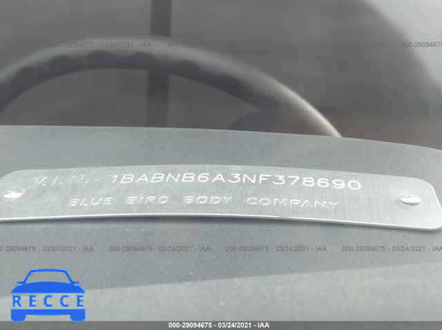 2022 BLUE BIRD BUS  1BABNB6A3NF378690 image 6