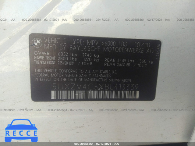 2011 BMW X5 35I 5UXZV4C5XBL413339 image 7