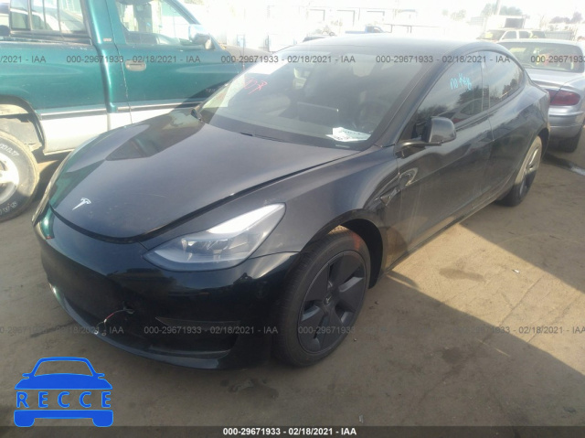 2021 TESLA MODEL 3 STANDARD RANGE PLUS 5YJ3E1EA0MF875561 Bild 1