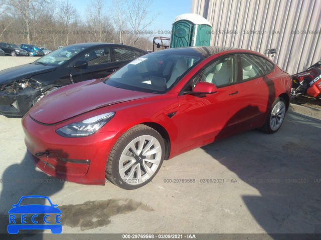 2021 TESLA MODEL 3 LONG RANGE 5YJ3E1EB1MF848989 зображення 1