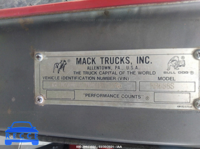 1998 MACK 600 RB600 1M2AM08C2WM004250 зображення 8