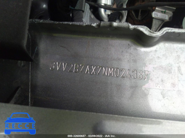 2022 VOLKSWAGEN TIGUAN SE 3VV2B7AX7NM024387 image 8