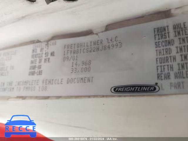 2002 FREIGHTLINER MEDIUM CONVENTIONAL FL70 1FVABTCS22HJ84993 image 8
