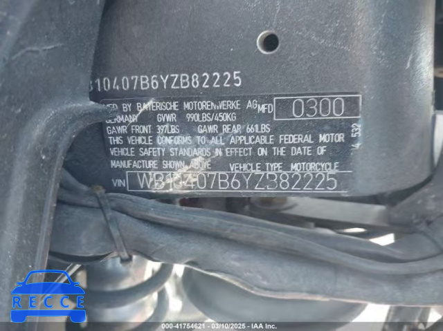 2000 BMW R1100 R WB10407B6YZB82225 image 9