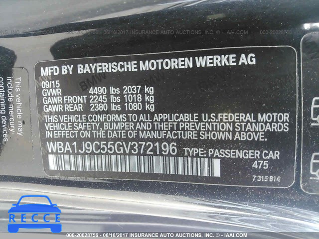 2016 BMW M235XI WBA1J9C55GV372196 image 8