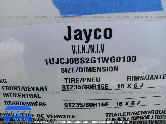 2016 JAYCO EAGLE 1UJCJ0BS2G1WG0100 image 8