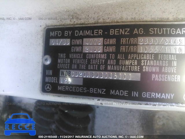 1983 MERCEDES-BENZ 300 SD WDBCB20A8DB046101 зображення 8