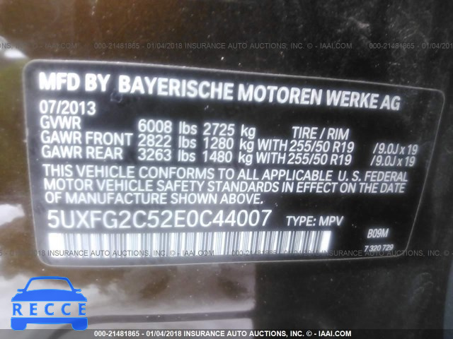 2014 BMW X6 XDRIVE35I 5UXFG2C52E0C44007 image 8