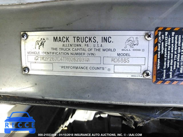 1996 MACK RD688S RD600 1M2P267C4TM026203 зображення 9