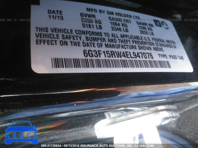 2014 CHEVROLET SS 6G3F15RW4EL947076 image 8