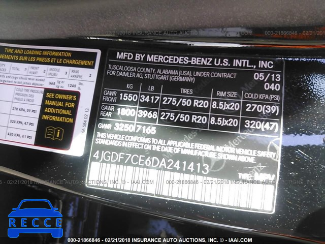 2013 MERCEDES-BENZ GL 450 4MATIC 4JGDF7CE6DA241413 зображення 8