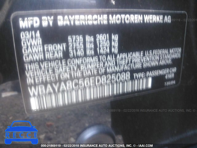 2014 BMW 750 I WBAYA8C56ED825088 image 8