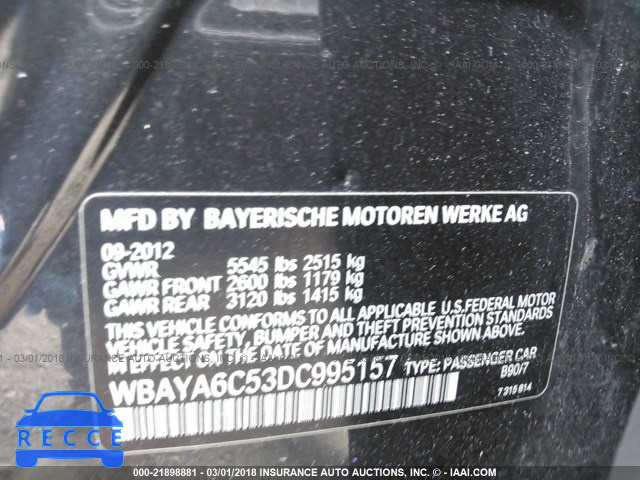 2013 BMW 740 I WBAYA6C53DC995157 image 8