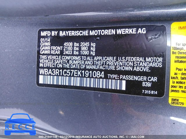 2014 BMW 435 I WBA3R1C57EK191084 зображення 8