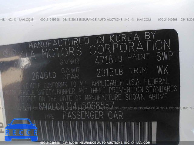 2017 KIA CADENZA PREMIUM/LIMITED KNALC4J14H5068557 image 8