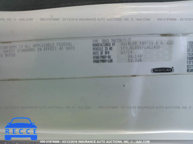 2015 FREIGHTLINER CASCADIA 125 1FUJGLD56FLGL1426 image 9