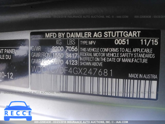 2016 MERCEDES-BENZ G 63 AMG WDCYC7DF4GX247681 image 8