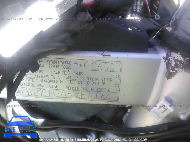 2001 BMW F650 DAKAR WB10183A61ZF70064 зображення 9