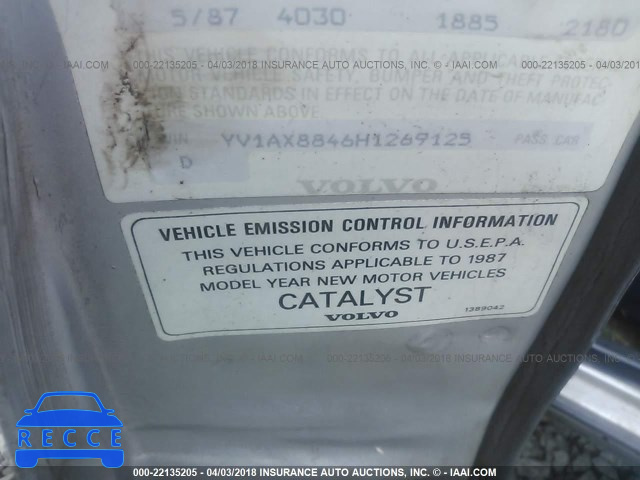 1987 VOLVO 244 DL/GL YV1AX8846H1269125 image 8
