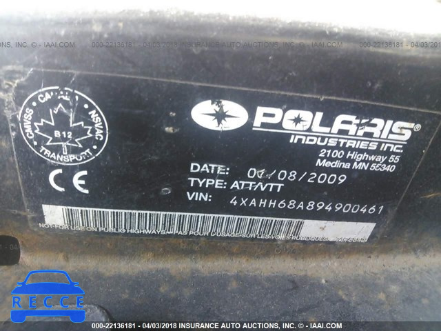 2009 POLARIS RANGER XP-700 EFI 4XAHH68A894900461 image 9