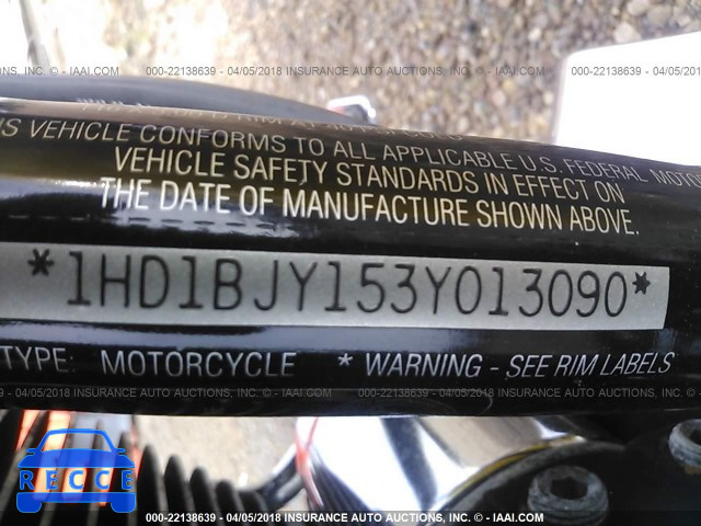 2003 HARLEY-DAVIDSON FLSTC 1HD1BJY153Y013090 image 9