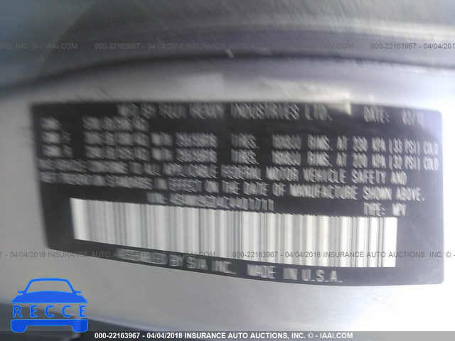2012 SUBARU TRIBECA LIMITED/TOURING 4S4WX9GD4C4401711 image 8