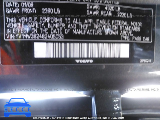 2008 VOLVO V50 2.4I YV1MW382482405053 image 8