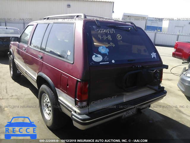 1993 CHEVROLET BLAZER S10 1GNDT13W3P2140614 image 2