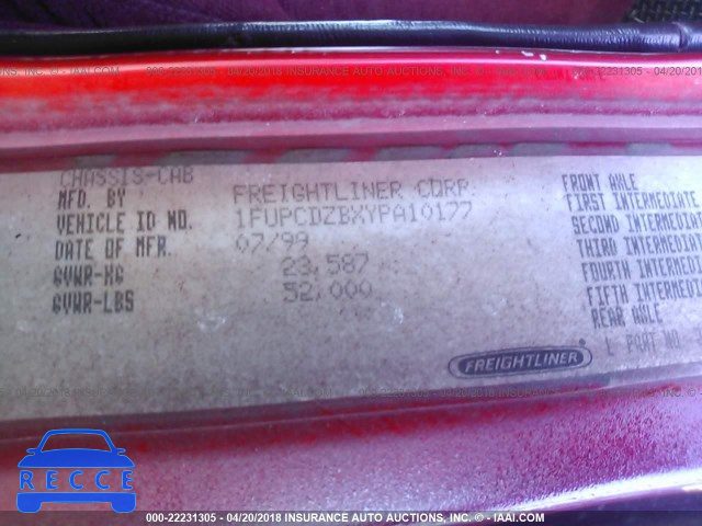 2000 FREIGHTLINER FLD FLD120 1FUPCDZBXYPA10177 image 9