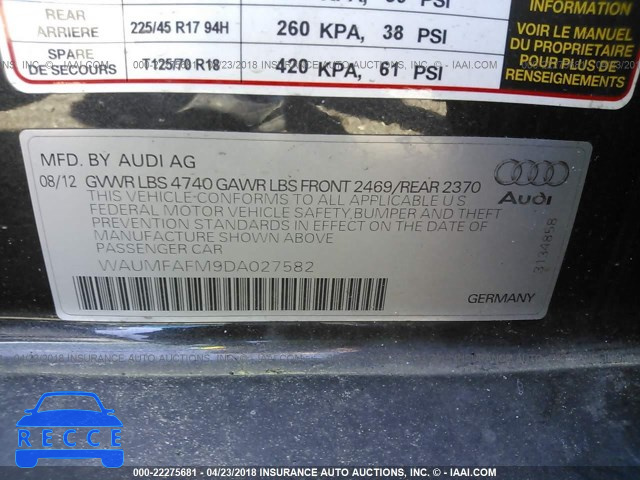 2013 AUDI A3 PREMIUM PLUS WAUMFAFM9DA027582 image 8