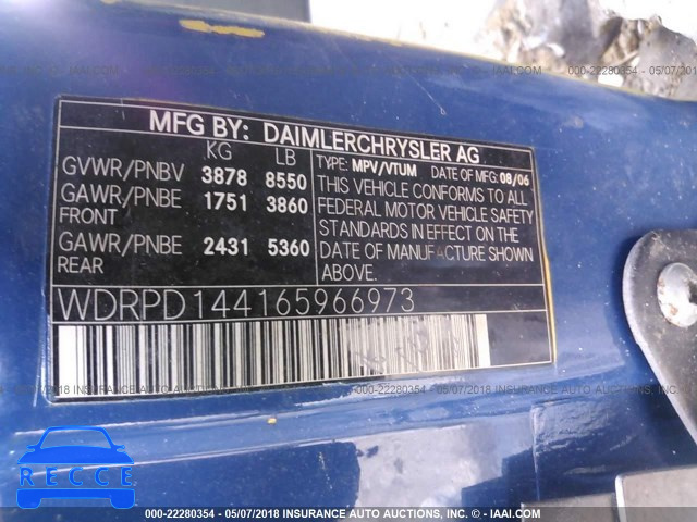 2006 FREIGHTLINER SPRINTER 2500 WDRPD144165966973 image 8
