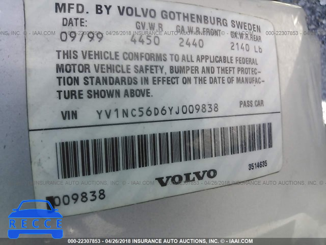 2000 VOLVO C70 TURBO YV1NC56D6YJ009838 image 8