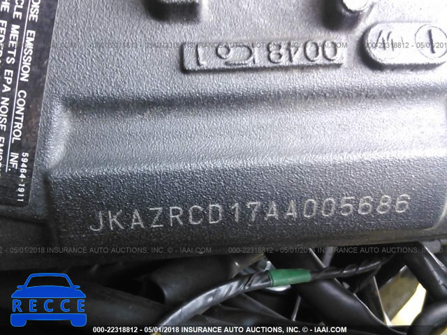 2010 KAWASAKI ZR1000 D JKAZRCD17AA005686 Bild 9