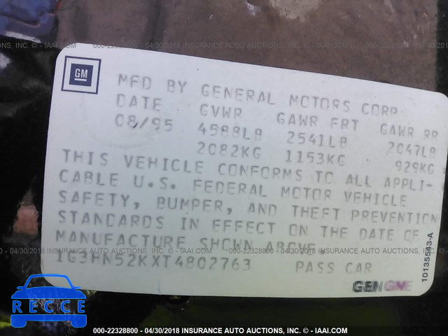 1996 OLDSMOBILE 88 LS 1G3HN52KXT4802763 image 8